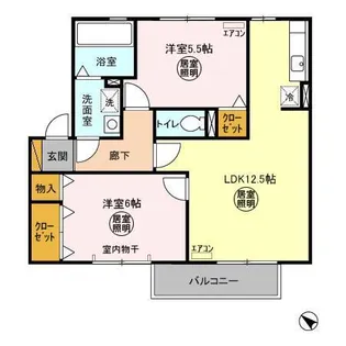 リュミエール【2階】の間取り
