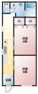 市川荘【1階】の間取り