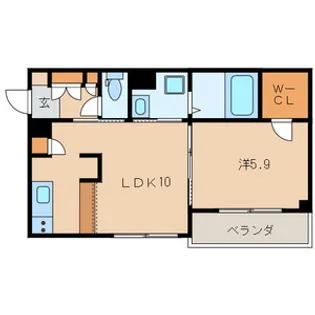 シャーメゾン幕張本郷【1階】の間取り