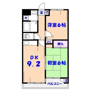 アミュゼ壱番館【1階】の間取り