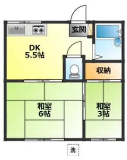 ウイングハイツ【1階】の間取り