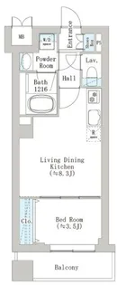 Breeze横浜公園【6階】の間取り