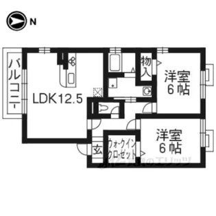 ドゥースフレール77【1階】の間取り