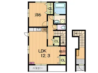 LUCE【2階】の間取り