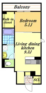 ボヌールメゾン【3階】の間取り