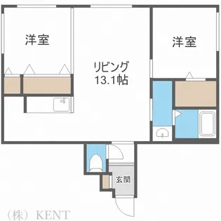 RESONAR SAPPORO【2階】の間取り