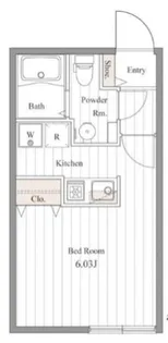 ZESTY豪徳寺【2階】の間取り