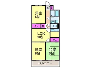 アーバンハイツII【4階】の間取り