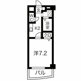 H.B SHIMIZU【4階】の間取り