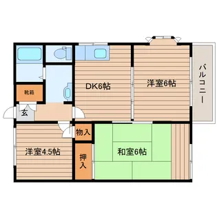 フレグランス高玉【2階】の間取り