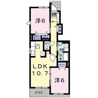 ヒルズ宮司3【1階】の間取り