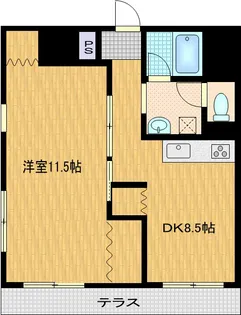 綱島グリーンアパルト【2階】の間取り