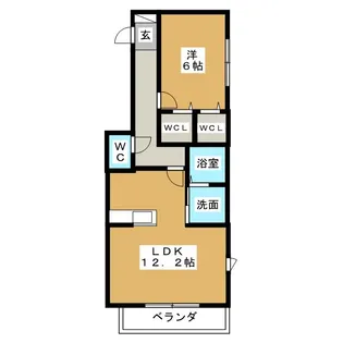 グランシャリオITO2【1階】の間取り