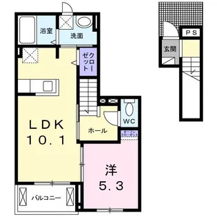 コートハウス安塚【2階】の間取り
