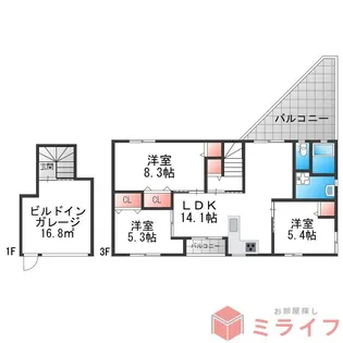 Socle de Tajimaの間取り
