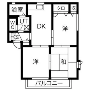 フローレンス D棟【1階】の間取り