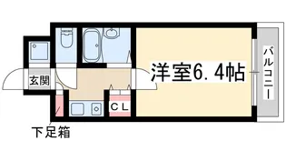 エステムコート新大阪【6階】の間取り