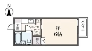 カームヒル【2階】の間取り