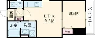 クリエオーレ横堤【1階】の間取り