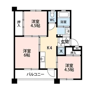 グローリオ北新I【3階】の間取り