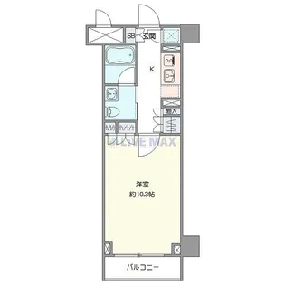 フィース水天宮前【7階】の間取り