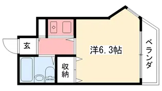 ジョイ甲子園【2階】の間取り