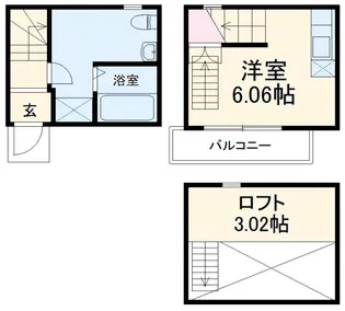 アースクエイク寺崎【1階】の間取り