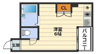 レジデンスイン梅田【9階】の間取り