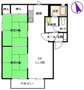 フレグランス【2階】の間取り
