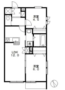 ヘーベルメゾン大久保【1階】の間取り