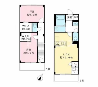 ピノシークル【3階】の間取り