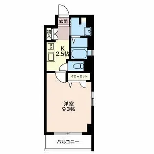 トリニティ那古野【2階】の間取り