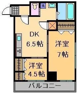 コーポ高橋【2階】の間取り