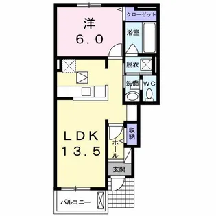 エテルノ・ソーレ【1階】の間取り