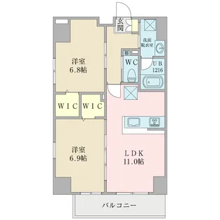 Ravita(レヴィータ)【8階】の間取り