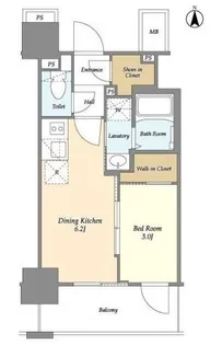 ORME COURT NIPPORI EAST【4階】の間取り