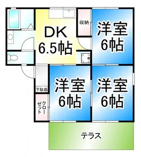 グレイスタウン【1階】の間取り