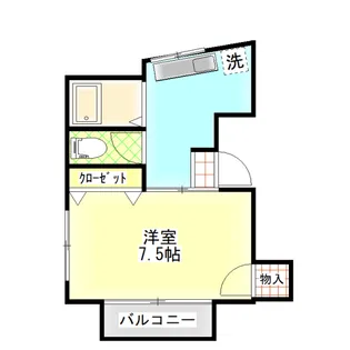 袴塚ハイツ【2階】の間取り