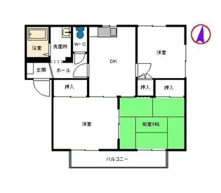 キャロットハウス A【2階】の間取り