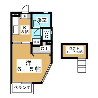 ラポール【2階】の間取り
