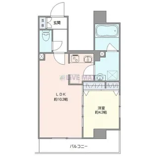 ミライズ東京墨田アネックス【6階】の間取り
