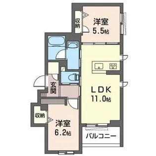 コリーナステラータ【2階】の間取り