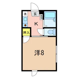 コスモス砂山B【2階】の間取り