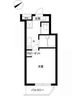 スカイコート市ヶ谷第5【1階】の間取り