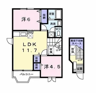 アーバンファミール【2階】の間取り