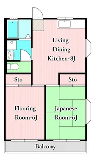 パークサイド1・2【2階】の間取り