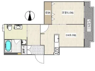 桜丘ガーデンハイツ【3階】の間取り