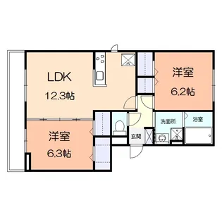 オルテンシア【1階】の間取り
