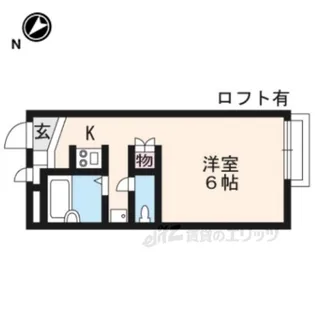 レオパレスガイア守山【2階】の間取り