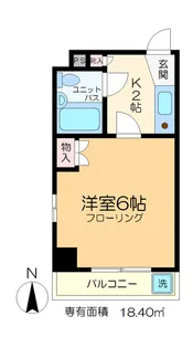 NIKOハイム新小岩III【5階】の間取り